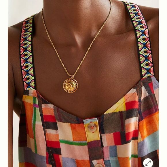 Anthropologie Pilcro Abstract Peplum Tank Top XS - Picture 3 of 4